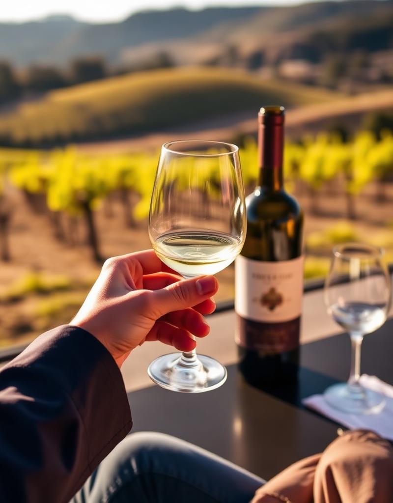 Wine tasting at a Napa Valley winery